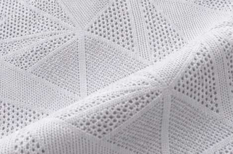 Tekstur kain Jacquard Mesh Segitiga