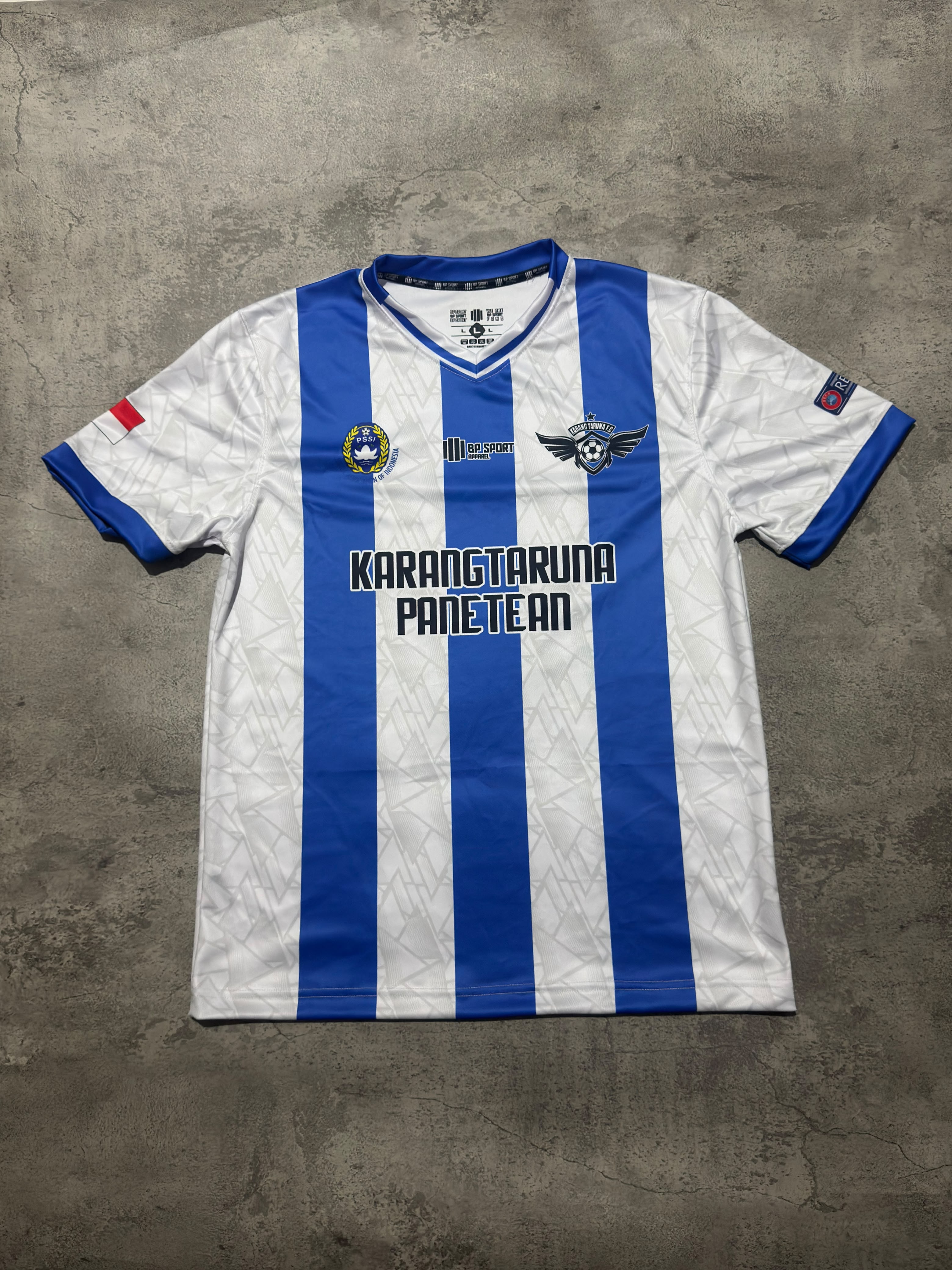 Foto produk Jersey Garis Biru Putih